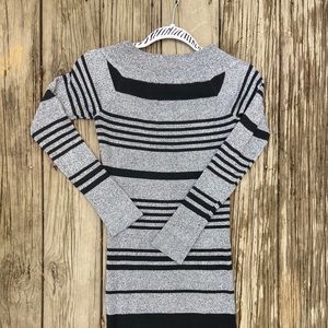 Marshall’s Sweater Dress in Black and Gray